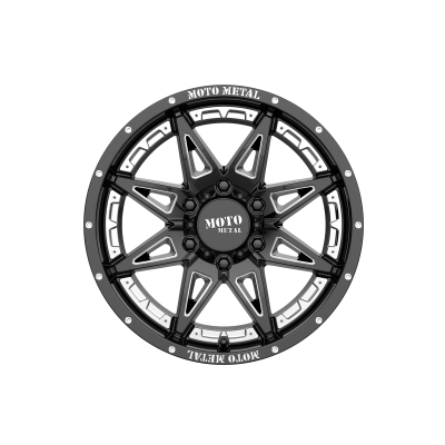 MOTO METAL - 18 x 8.5 MM HYDRA GLOSS BLACK MILLED - 6X4.5 - Image 4