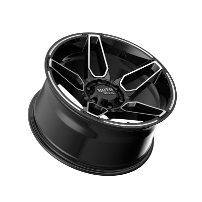 MOTO METAL - 20 x 10 MM FANG GLOSS BLACK MACHINED - 6X135 - Image 3