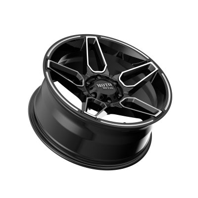 MOTO METAL - 20 x 9 MM FANG GLOSS BLACK MACHINED - 6X135 - Image 3