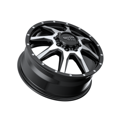 MOTO METAL - 20 x 8.25 MM MO995 GLOSS BLACK MACHINED - FRONT - 8X200 - Image 3