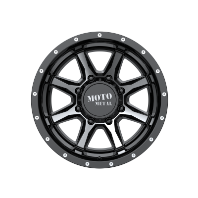 MOTO METAL - 20 x 8.25 MM MO995 GLOSS BLACK MACHINED - REAR - 8X6.5 - Image 4