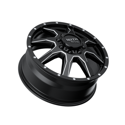 MOTO METAL - 20 x 8.25 MM MO995 SATIN BLACK MILLED - FRONT - 8X6.5 - Image 3