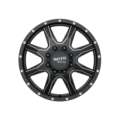 MOTO METAL - 20 x 8.25 MM MO995 SATIN BLACK MILLED - FRONT - 8X6.5 - Image 4