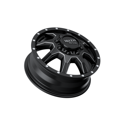 MOTO METAL - 17 x 6.5 MM MO995 SATIN BLACK MILLED - FRONT - 8X6.5 - Image 3