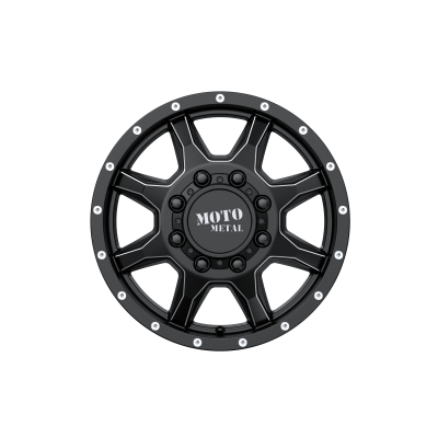 MOTO METAL - 17 x 6.5 MM MO995 SATIN BLACK MILLED - FRONT - 8X6.5 - Image 4