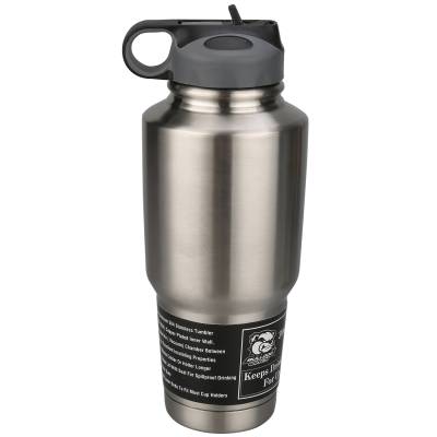 Bulldog Winch - Bulldog 30oz 304 Stainless Tumbler Double Wall W/Screw On Flip Up Straw Lid - Image 2