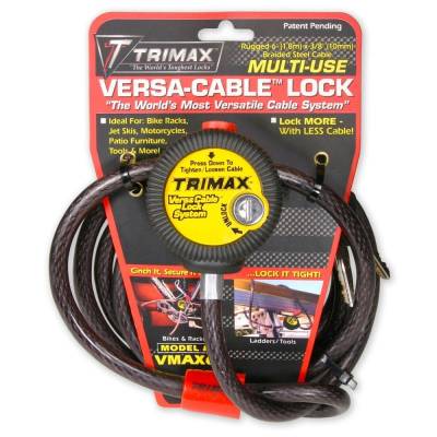 TRIMAX - Security 6' Cable and Lock Combo - 10mm (3/8") Cable - Image 4