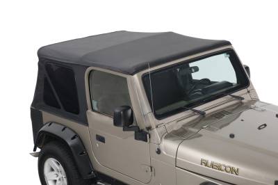 King 4WD - King 4WD Replacement Soft Top Without Upper Doors - Black Diamond - Wrangler TJ 1997-2006 - Image 1