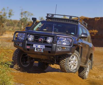 ARB 4x4 Accessories - ARB 4x4 Accessories 3415150 Front Deluxe Bull Bar Winch Mount Bumper - Image 2