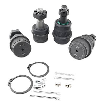 Apex Chassis - Apex Chassis Jeep Super HD Ball Joint Kit Front Upper/Lower (2) BJ107 (2) BJ108 For 90-01 Cherokee 90-92 Comanche 93-98 Grand Cherokee 97-06 - Image 3