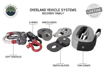 Overland Vehicle Systems - OVS Recovery Recovery Shackle 3/4" 4.75 Ton Red - Sold In Pairs - Image 6