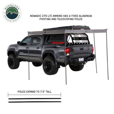 Overland Vehicle Systems - Nomadic 270 LTE Awning, Brackets, 4 Wall Set - Driverside - Image 5