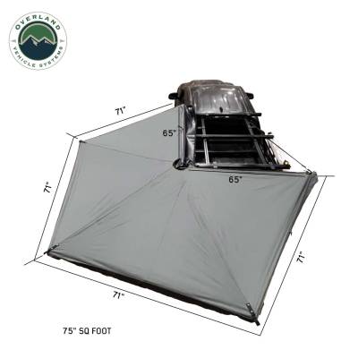 Overland Vehicle Systems - Nomadic 270 LTE Awning, Brackets, 4 Wall Set - Driverside - Image 6