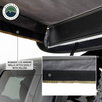 Overland Vehicle Systems - Nomadic 270 LTE Awning, Brackets, 4 Wall Set - Driverside - Image 22