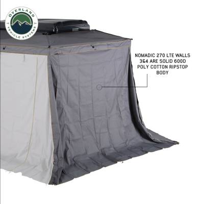 Overland Vehicle Systems - Nomadic 270 LTE Awning, Brackets, 4 Wall Set - Driverside - Image 25