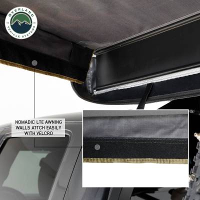 Overland Vehicle Systems - Nomadic 270 LTE Awning, Brackets, 4 Wall Set - Driverside - Image 27