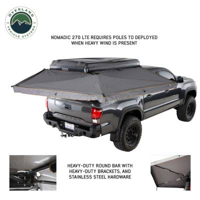 Overland Vehicle Systems - Nomadic 270 LTE Awning, Brackets, 4 Wall Set  - Passenger Side - Image 3