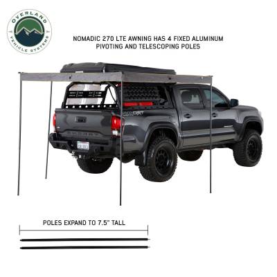 Overland Vehicle Systems - Nomadic 270 LTE Awning, Brackets, 4 Wall Set  - Passenger Side - Image 5