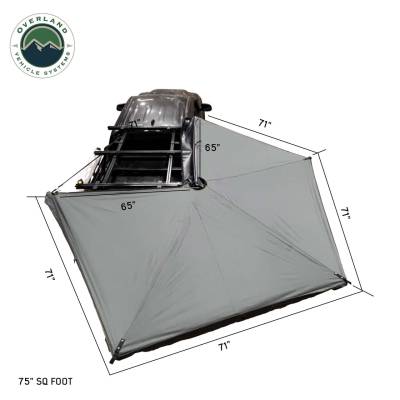 Overland Vehicle Systems - Nomadic 270 LTE Awning, Brackets, 4 Wall Set  - Passenger Side - Image 6