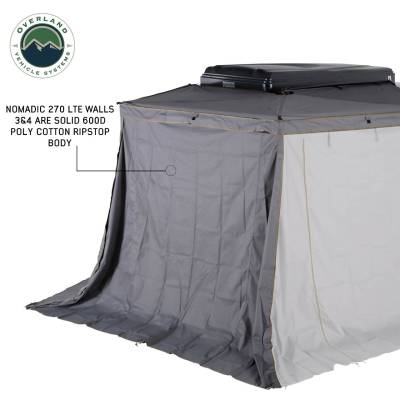 Overland Vehicle Systems - Nomadic 270 LTE Awning, Brackets, 4 Wall Set  - Passenger Side - Image 25