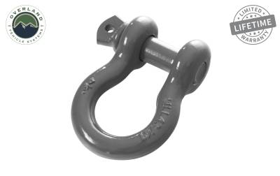 Overland Vehicle Systems - OVS Recovery Recovery Shackle 3/4" 4.75 Ton Grey - Sold In Pairs - Image 2