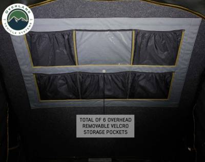 Overland Vehicle Systems - Mamba 3 Clamshell Aluminum Roof Top Tent -Black Shell & Grey Body - Image 6