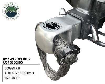 Overland Vehicle Systems - OVS Recovery Aluminum Receiver Mount & 5/8" Soft Shackle With Collar Combo Kit - Image 7