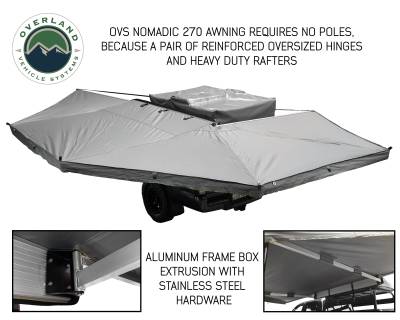 Overland Vehicle Systems - Nomadic Awning 270 Awning & Wall 1, 2, & 3, Mounting Brackets - Driverside - Image 2