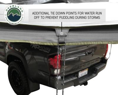 Overland Vehicle Systems - Nomadic Awning 270 - Dark Gray Cover With Black Transit Cover Passenger Side & Brackets - Image 3