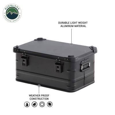 Overland Vehicle Systems - Aluminum Box Storage 53QT - Black - Image 2