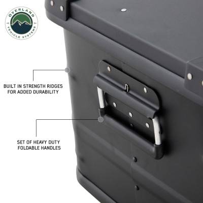 Overland Vehicle Systems - Aluminum Box Storage 53QT - Black - Image 4