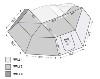 Overland Vehicle Systems - Nomadic Awning 270 Awning & Wall 1, 2, & 3, Mounting Brackets - Passenger Side - Image 13