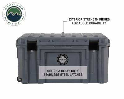 Overland Vehicle Systems - D.B.S.  - Dark Grey 169 QT Dry Box with Wheels, Drain, and Bottle Opener - Image 11