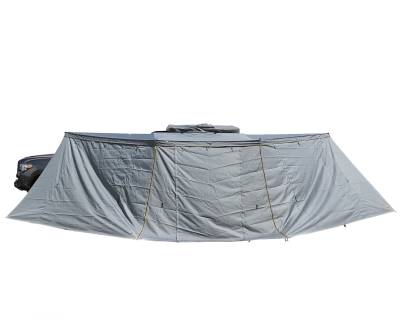 Overland Vehicle Systems - OVS Nomadic Awning 180 - Side Wall -  Dark Gray With Storage Bag - Image 2