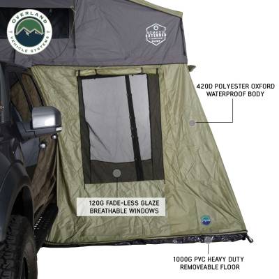 Overland Vehicle Systems - N3E Nomadic 3 Extended Roof Top Tent With Annex - Image 4