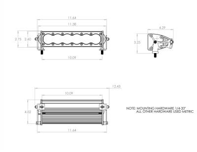 Baja Designs - Baja Designs 10 Inch LED Light Bar Driving Combo OnX6 - Image 4