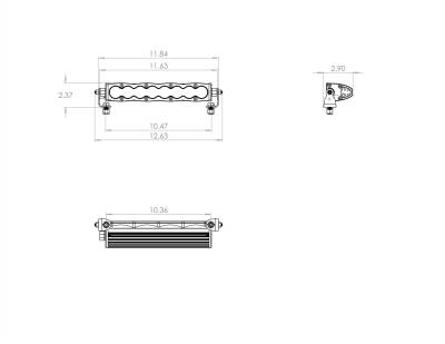 Baja Designs - Baja Designs 10 Inch LED Light Bar Spot Pattern S8 Series - Image 2