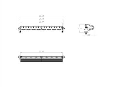 Baja Designs - Baja Designs 20 Inch LED Light Bar Single Straight Spot Pattern S8 Series - Image 2