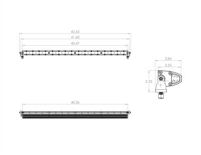 Baja Designs - Baja Designs 40 Inch LED Light Bar Spot Pattern S8 Series - Image 2