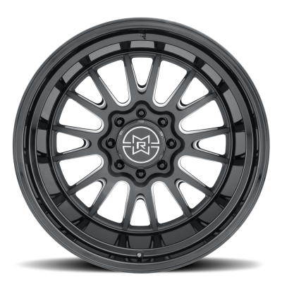 Method Racing Wheels - 22x10 Method MR802 -  8x6.5  4.75in.BS - Double Black Milled - Image 2