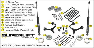 Superlift - Superlift K1012 Suspension Lift Kit - Image 2