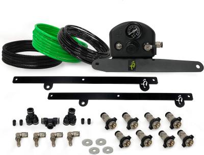 Up Down Air - 4 Tire Inflation System - Jeep Gladiator - Engine Mount With Box, Fittings, Hoses & Storage Bag - Black - Image 2