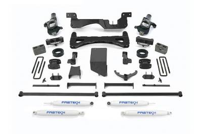 Fabtech - Fabtech K1014 Performance Lift System w/Shocks - Image 1