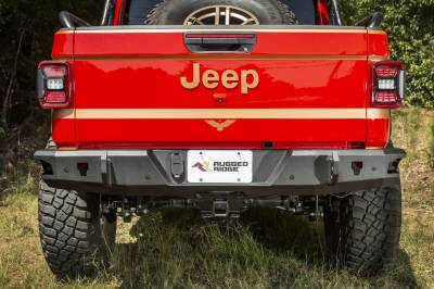 Rugged Ridge - Rugged Ridge 11540.37 Heavy Duty Rear Bumper - Image 7