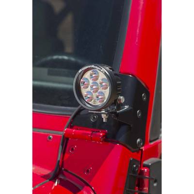 Rugged Ridge - Rugged Ridge 11027.02 Windshield Hinge Light Bracket - Image 2