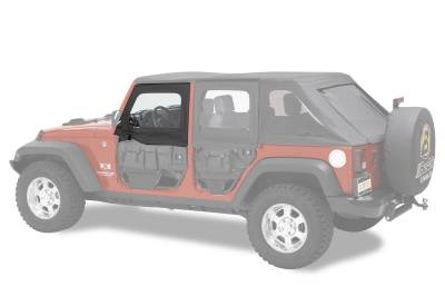 Bestop - Bestop 51805-35 HighRock 4x4 Element Upper Fabric Half Doors - Image 1