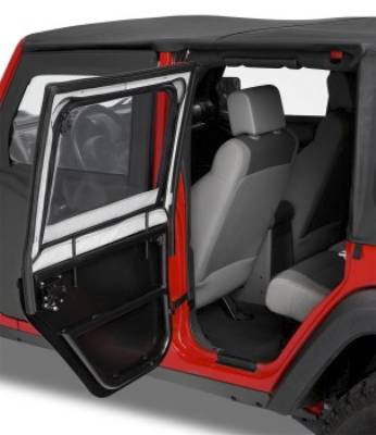 Bestop - Bestop 51806-35 HighRock 4x4 Element Upper Fabric Half Doors - Image 1