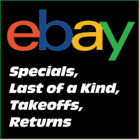 Closeout & One of a Kind Specials on EBAY!