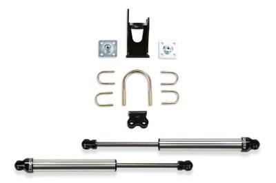 Fabtech - Fabtech FTS220512 Dual Dirt Logic 2.25 Stainless Steel Steering Stabilizer Kit - Image 1